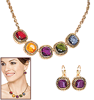 avon jeweltone set