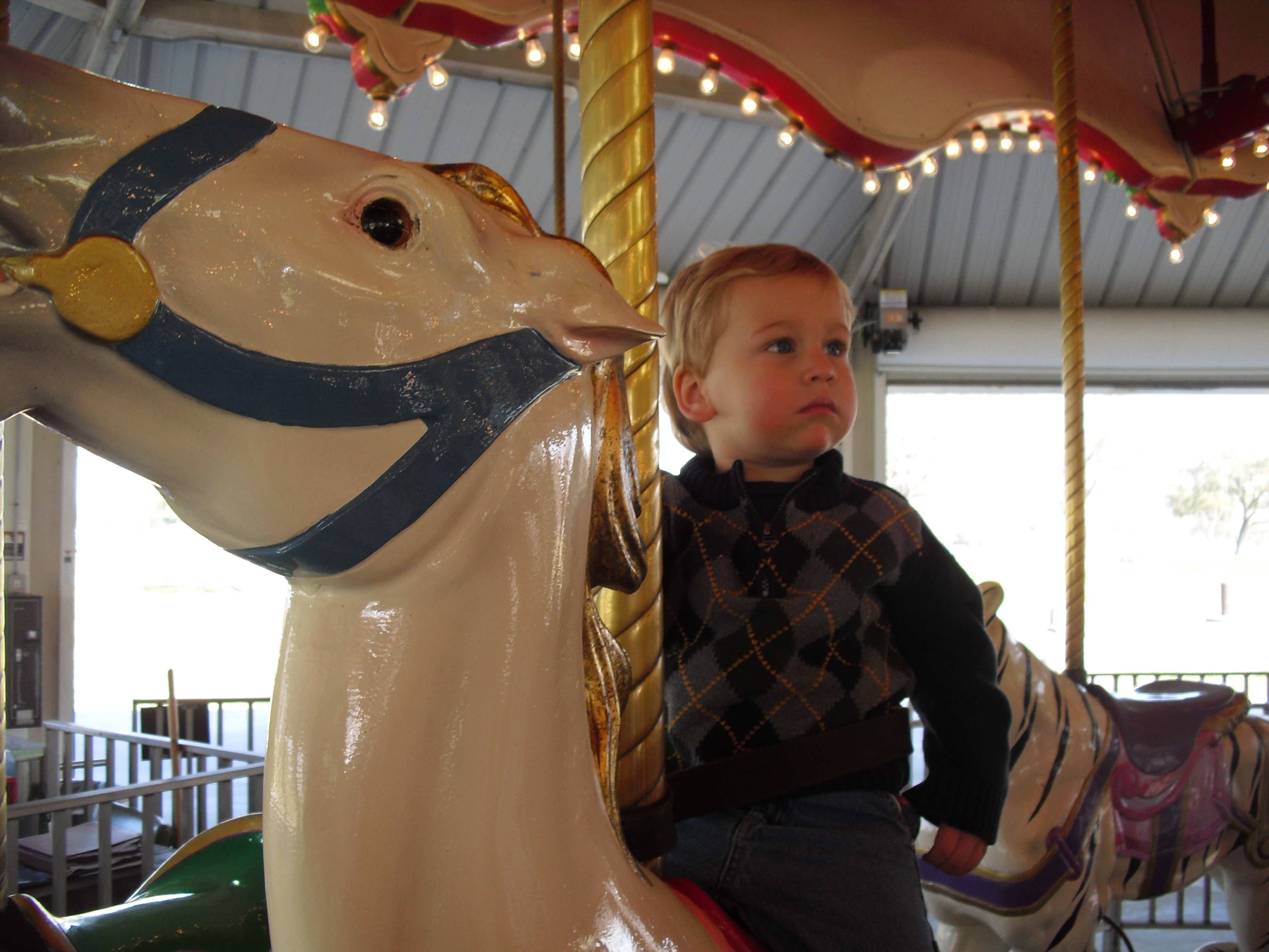 Wordless Wednesday: Blake’s Carousel Ride