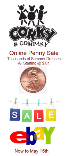 Corky and Company is having a HUGE PENNY SALE!