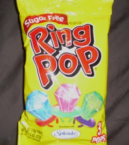 sugar free ring pop bag