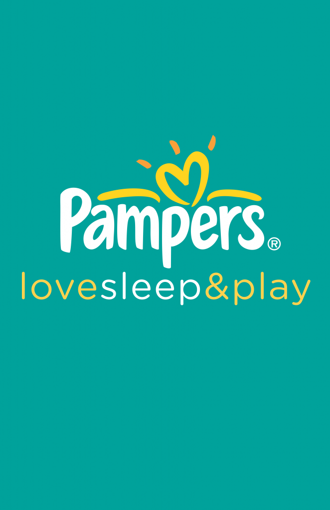 Pampers love sleep play logo