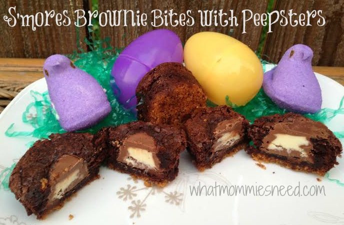 S’mores Brownie Bites with Peepsters Recipe