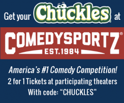 Chuckles joins with ComedySportz to offer a Sweet Ticket Deal! #NOLA