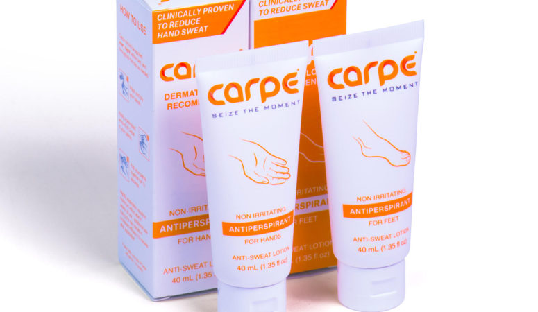 Eliminate Sweaty Feet and Hands with Carpe Lotion